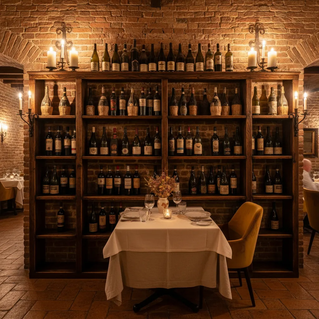 Interieur van Forchetta met sfeervolle verlichting